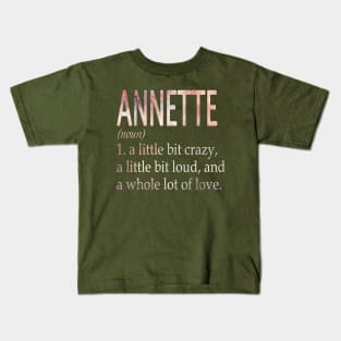 Annette Girl Name Definition Kids T-Shirt